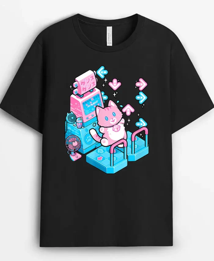 Cute Cat Dance Pastel For Cats Lover Man Woman Kid, Funny Cat Lover Gift T-Shirt