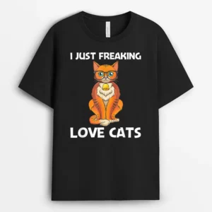 Cute Cat Design For Men Women Kitten Feline Pet Cat Lovers, Funny Cat Lover Gift T-Shirt