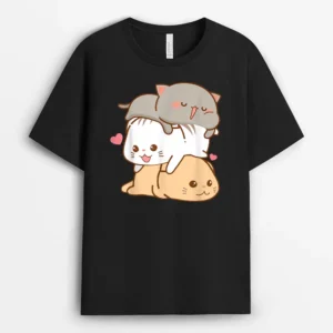Cute Cat Kawaii Anime Japanese Otaku Gift Girls Boy Nager, Funny Cat Lover Gift T-Shirt