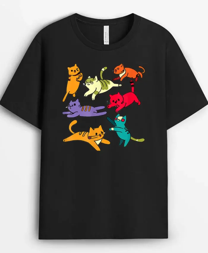 Cute Funny Cat For Boys And Girls Ee, Funny Cat Lover Gift T-Shirt