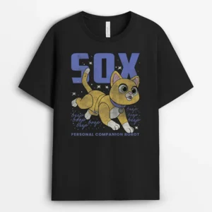 Disney Pixar Lightyear Sox Retro Cat Robot Poster, Funny Cat Lover Gift T-Shirt