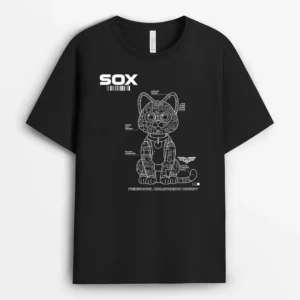 Disney Pixar Lightyear Sox Tech Schematics Poster, Funny Cat Lover Gift T-Shirt