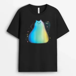 Disney Pixar Soul Cat Portrait Music Notes, Funny Cat Lover Gift T-Shirt