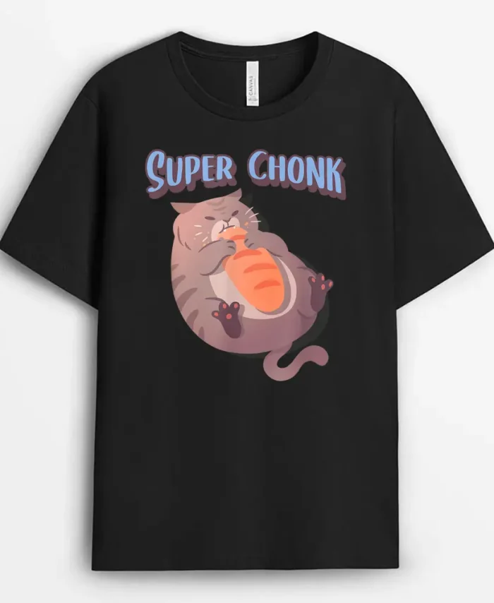 Fat Chonky Cat Meme Lovers Heckin Chonker Super Chonk Cat, Funny Cat Lover Gift T-Shirt