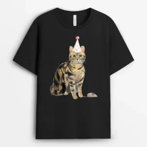 Funny Cat Chasing Mouse Birthday Shirt Cute Cat Birthday, Funny Cat Lover Gift T-Shirt