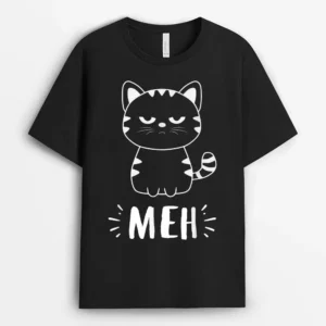 Funny Cat Gift For Cat Lovers Meh Cat, Funny Cat Lover Gift T-Shirt