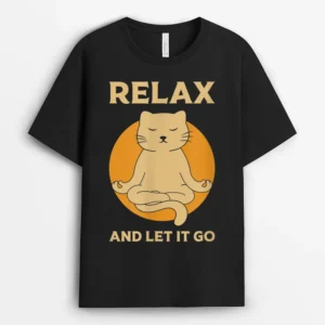 Funny Cat Graphic Yoga Zen Meditation, Funny Cat Lover Gift T-Shirt