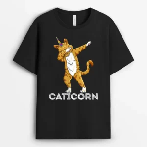 Funny Cat Kitten Caticorn Cat Dabbing Cat Lover, Funny Cat Lover Gift T-Shirt