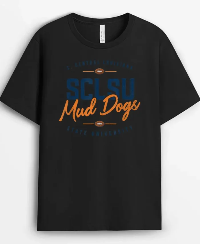 Sclsu Mud Dogs Football, Funny Dog Lover Gift T-Shirt