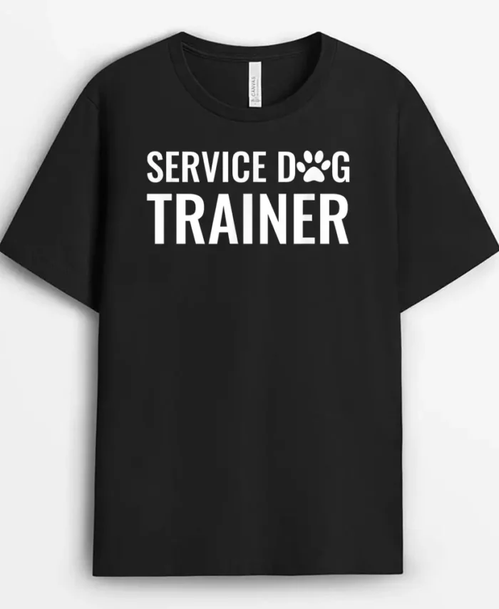 Service Dog Trainer, Funny Dog Lover Gift T-Shirt