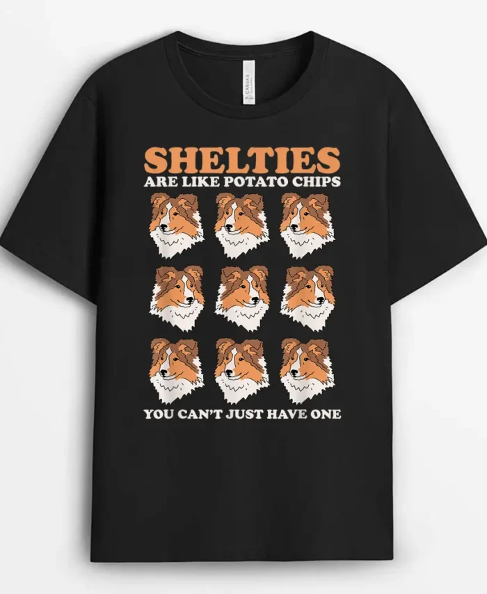 Shelties Are Like Dog Owner Shetland Sheepdog Sheltie, Funny Dog Lover Gift T-Shirt