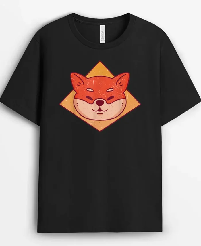 Shiba Inu Btc Echo Cartoon Dog, Funny Dog Lover Gift T-Shirt