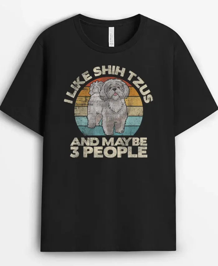 Shih Tzu Funny Dog Lover Retro Shih Tzu, Funny Dog Lover Gift T-Shirt