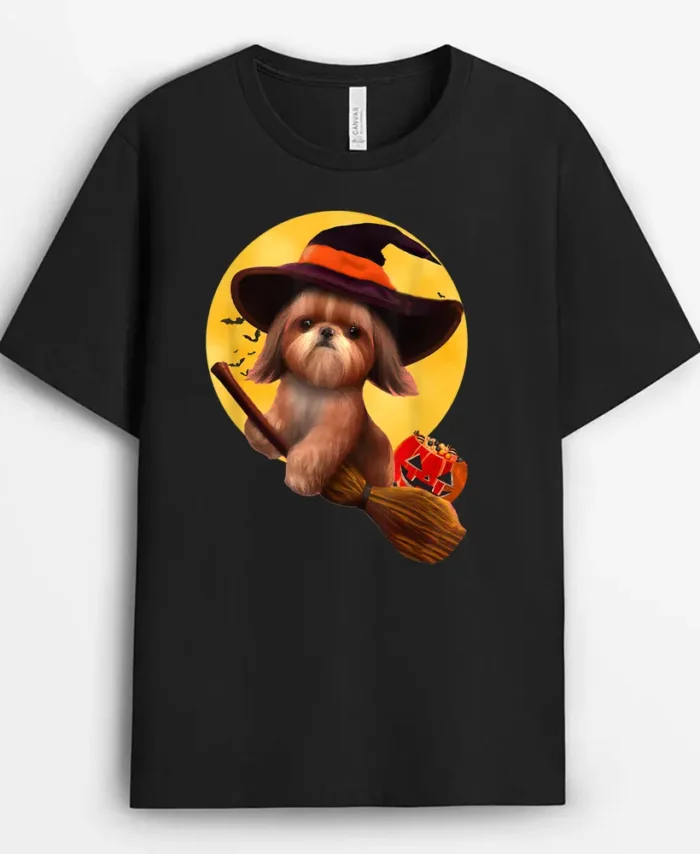 Shih Tzu Halloween Costume Dog, Funny Dog Lover Gift T-Shirt