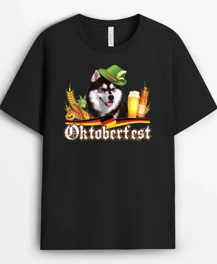 Siberian Husky Dog Beer Oktoberfest Prost Beer Festival, Funny Dog Lover Gift T-Shirt