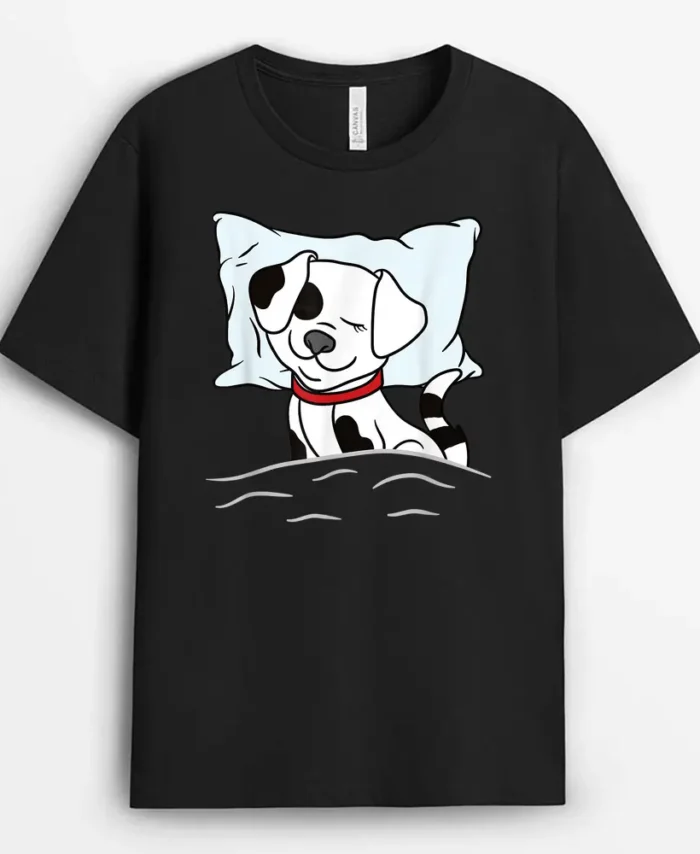Sleeping Animals Pajama Nightgown Cute Sleeping Dog, Funny Dog Lover Gift T-Shirt