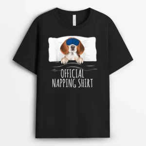 Sleeping Beagle Dog Official Napping, Funny Dog Lover Gift T-Shirt