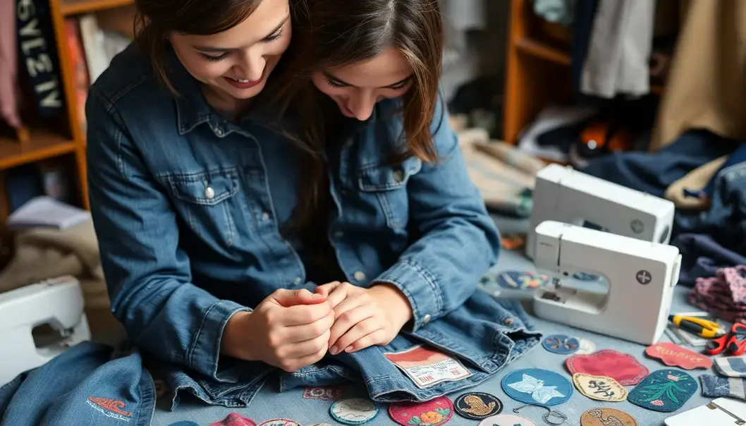 An inviting, eco-friendly wardrobe setup promotes mindful fashion choices.